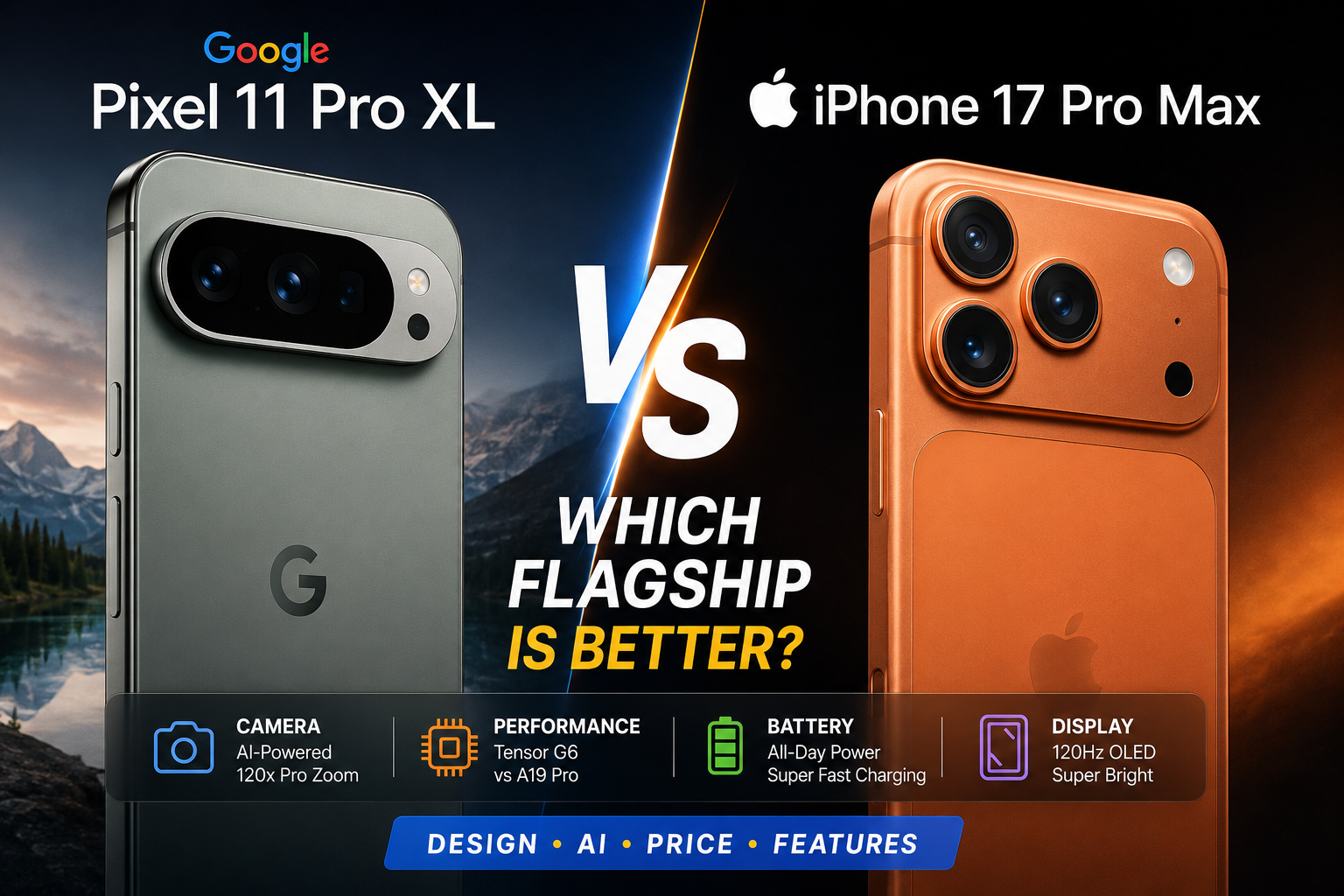Google Pixel 11 Pro XL vs iPhone 17 Pro Max: Which Flagship Is Better?